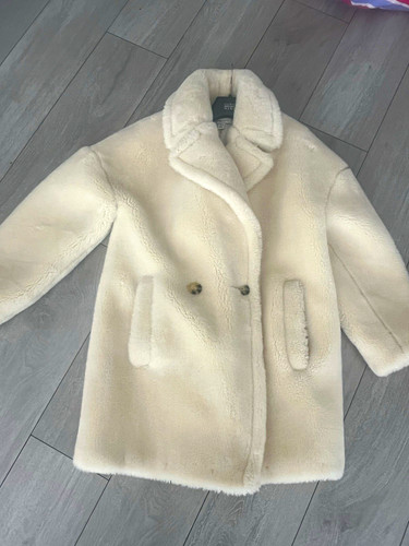 Topshop cream faux shearling - faux,