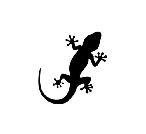 Gecko lizard vinyl sticker - lizard,
