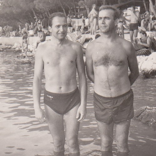 Shirtless men standing - shirtless, in