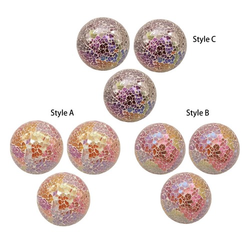 3pcs mosaic sphere balls - mosaic,