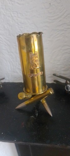 Ww1 trench art small vase - ww1,