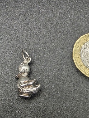 Vintage sterling silver duck - silver,