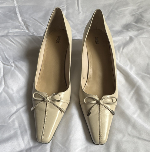 Marks spencer cream leather - cream,