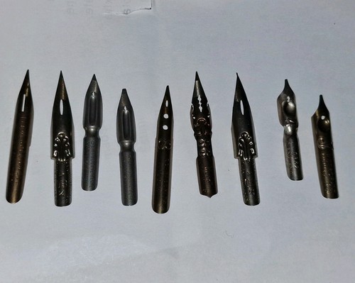 Vintage dip pen nibs - 9, pre