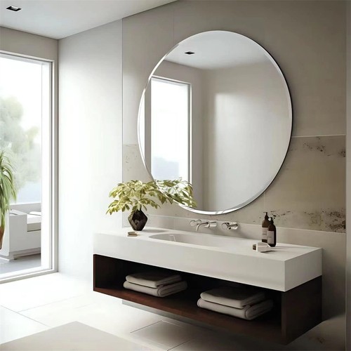 90x90cm round beveled polished - round,