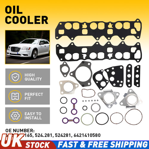 Oil cooler gasket set for - gasket,