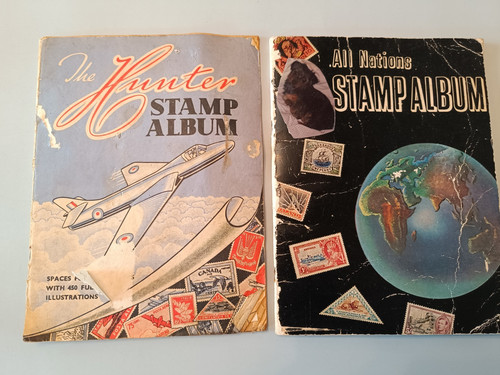Vintage stamp albums - stamp, /