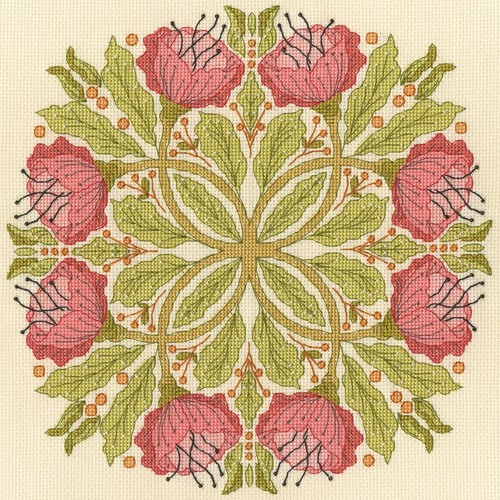 Celtic poppies cross stitch - celtic,