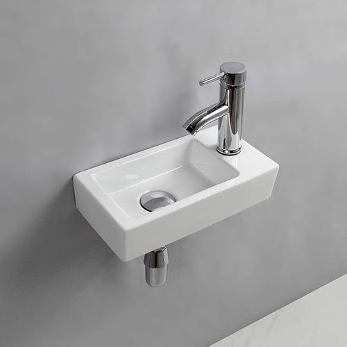 Wall hung basin sink small - wall,
