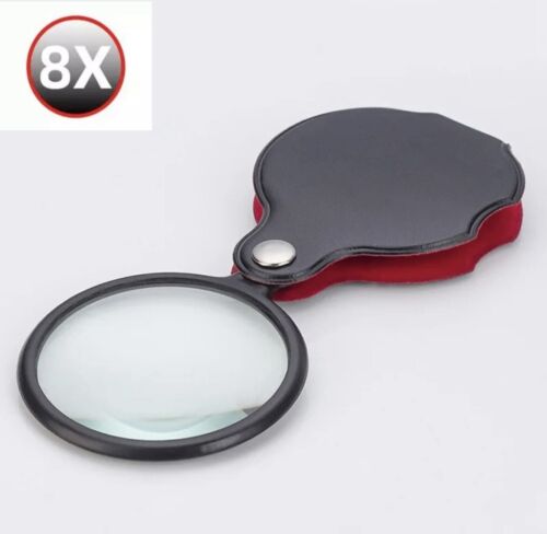 Folding magnifying glass - 8x,