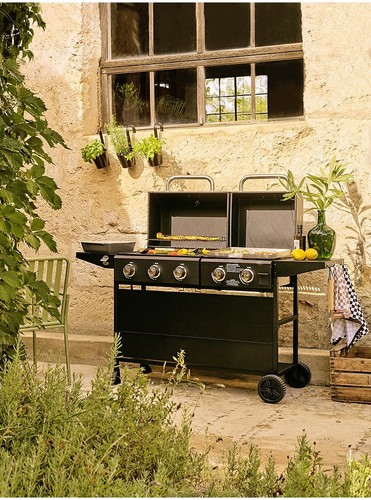 Black uniflame combo burner - uniflame, 5-burner