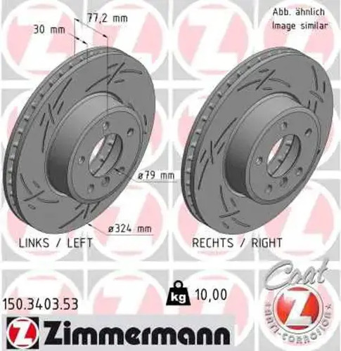 Brake disc internally - 2x,