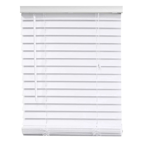 Faux wood venetian blinds - wood,