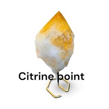 Natural citrine point on - ✨,