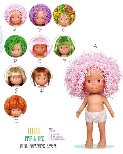 Doll pippa and - pippo, 9''