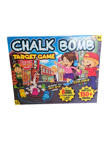 Chalk bomb target - chalk,