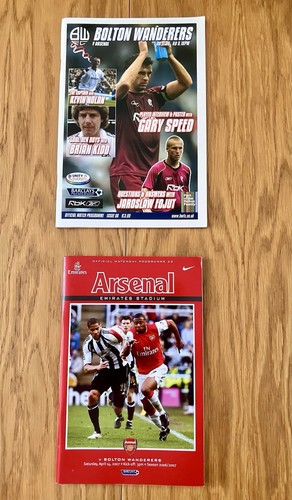 Arsenal bolton programmes - arsenal,