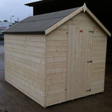 Wooden garden shed - wooden, thick