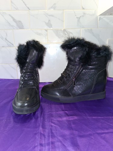 Black size hidden wedge - black,