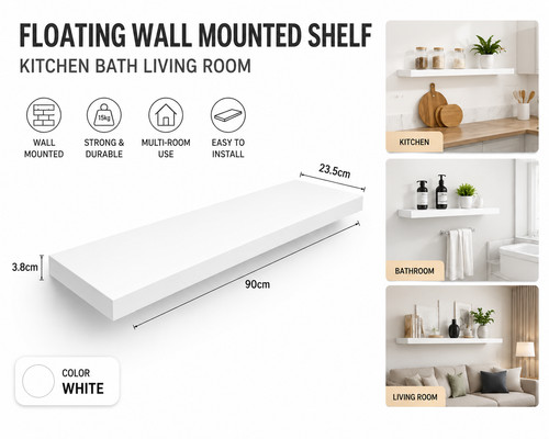 Floating wall mounted shelf - floating,