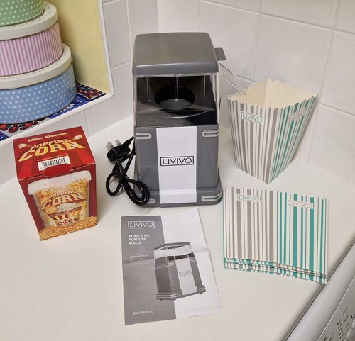 Livivo retro popcorn maker - livivo,