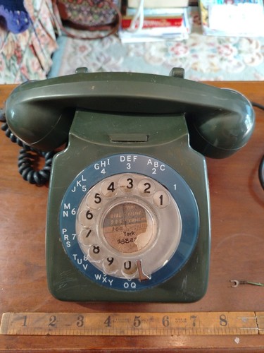 Vintage rotary dial telephone - vintage,