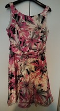 Tea dress pink grey and - tea, dress,