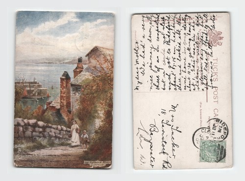 Postcard the harbour road - postcard,
