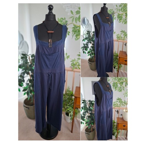 Blue ladies dungarees - blue,