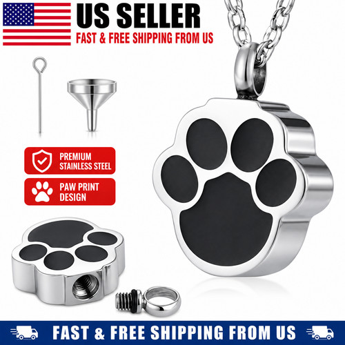 Paw print cremation jewelry - paw,