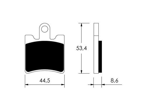 P10751 organic front brake - front,