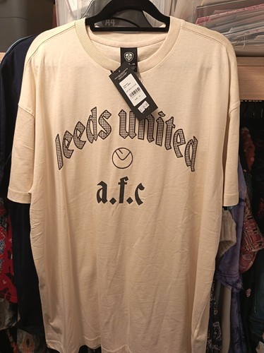 Leeds united embroidered cream - united,