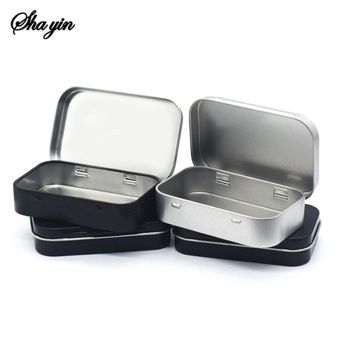 Small metal tin storage - tin,