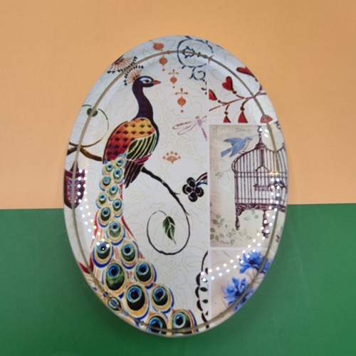 Stunning glass peacock - stunning,