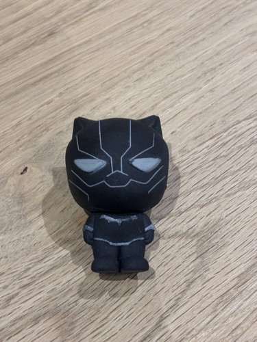 Black panther rubber eraser - black,