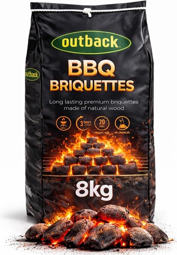 Outback briquettes 8kg bag - outback,