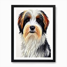 Tibetan terrier watercolour - terrier,
