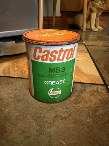 Castrol grease tin - castrol,