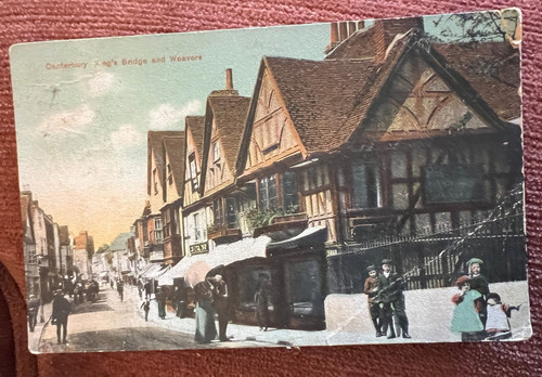 Antique postcard canterbury - antique,