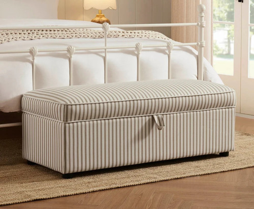 Dusk soho sand stripe linen - dusk,