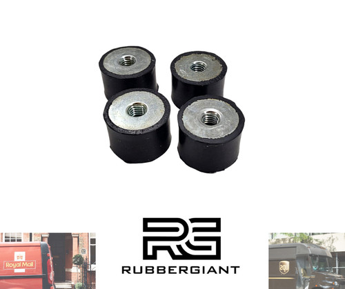 Anti vibration rubber mount - rubber, 4x