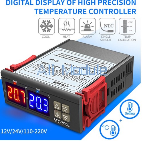 Stc 3008 12v 24v 110 - 110-220v, dual