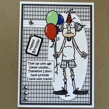 Handmade funny birthday card - handmade,