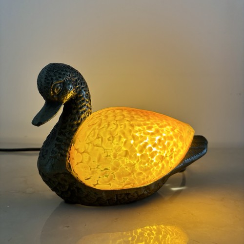Vintage 1980s duck table - 1980s, lamp