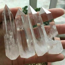 Clear quartz crystal point - crystal,