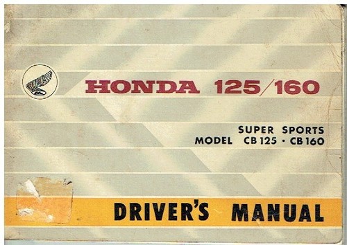Honda cb125 cb160 super sport - cb125,