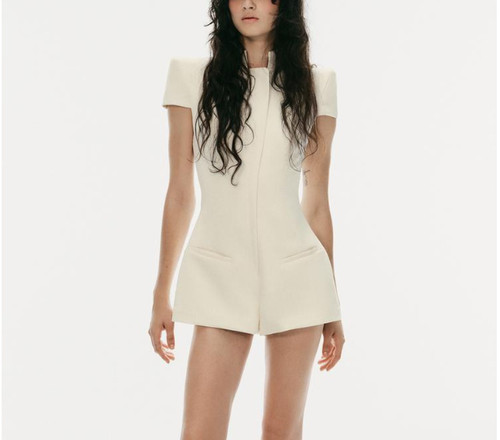 Zara shoulder pad playsuit - zara,