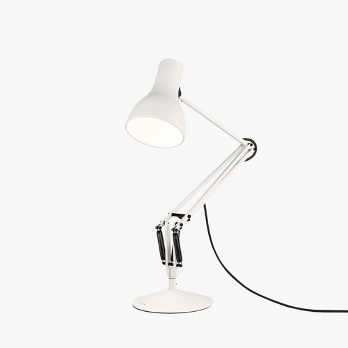 Desk lamp white black paul - white,