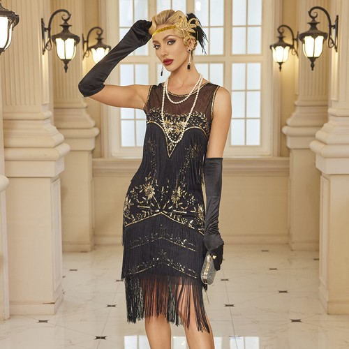 Women 1920s sequins glitter - women,