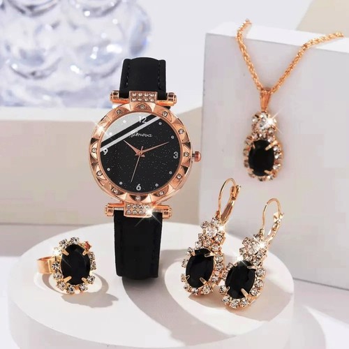Women 5pcs watch set - watch, quartz